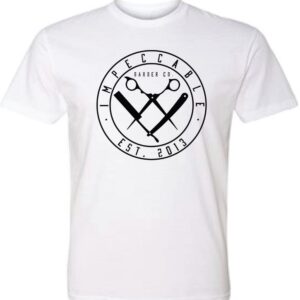 Impeccable Logo White T